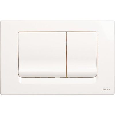 Plaque de commande  Sider Double débit Blanc SIDER Plaque de commande  Sider Double débit Blanc SIDER