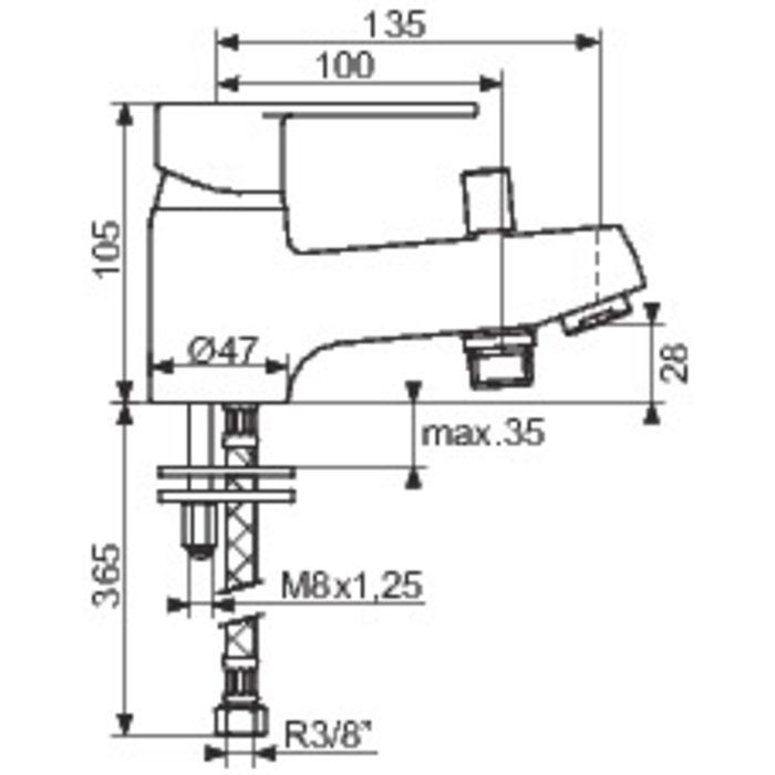 Mitigeur bain-douche baya Monotrou SIDER