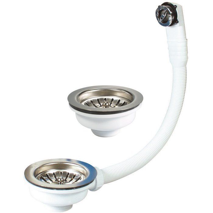 Ensemble bonde à panier - Plateau chromé Ø 114 mm - Nicoll Nicoll