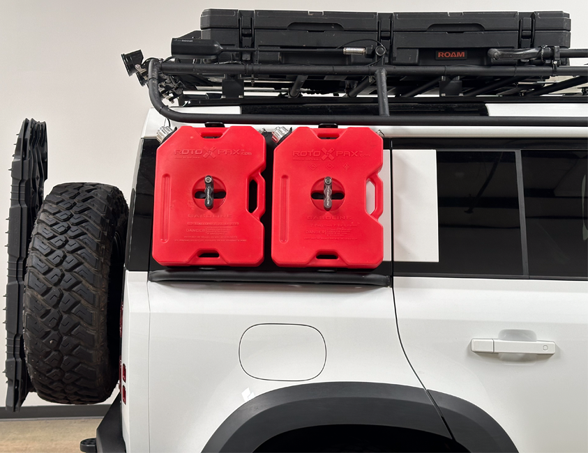 Land Rover Defender (L663) Rotopax Mount (for use with Sarek Tub Sliders)