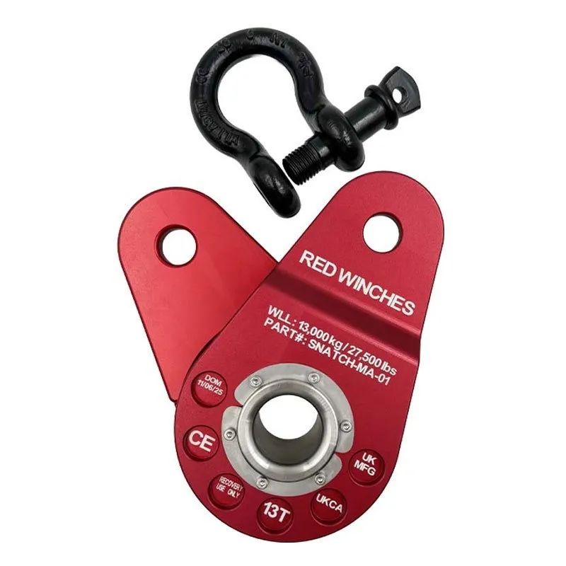 Red Winches Pulley Block