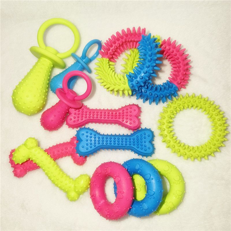 Durable Rubber Dental Teeth Care Dog Toys for Small Dogs Indestructible Dog Toy Teeth Cleaning Chew Training Toys Pet Supplies