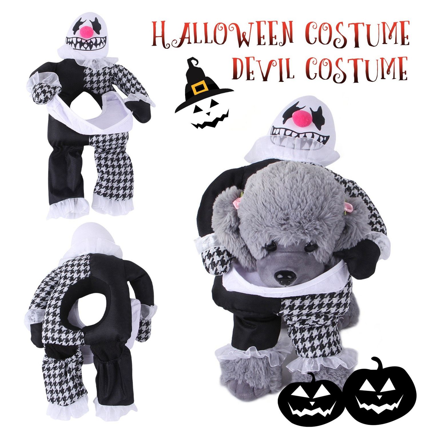 Cats And Dogs Transformed Into Funny Holiday Costumes Halloween Theme Dress-Up Costumes Cute Interesting Pet Costumes