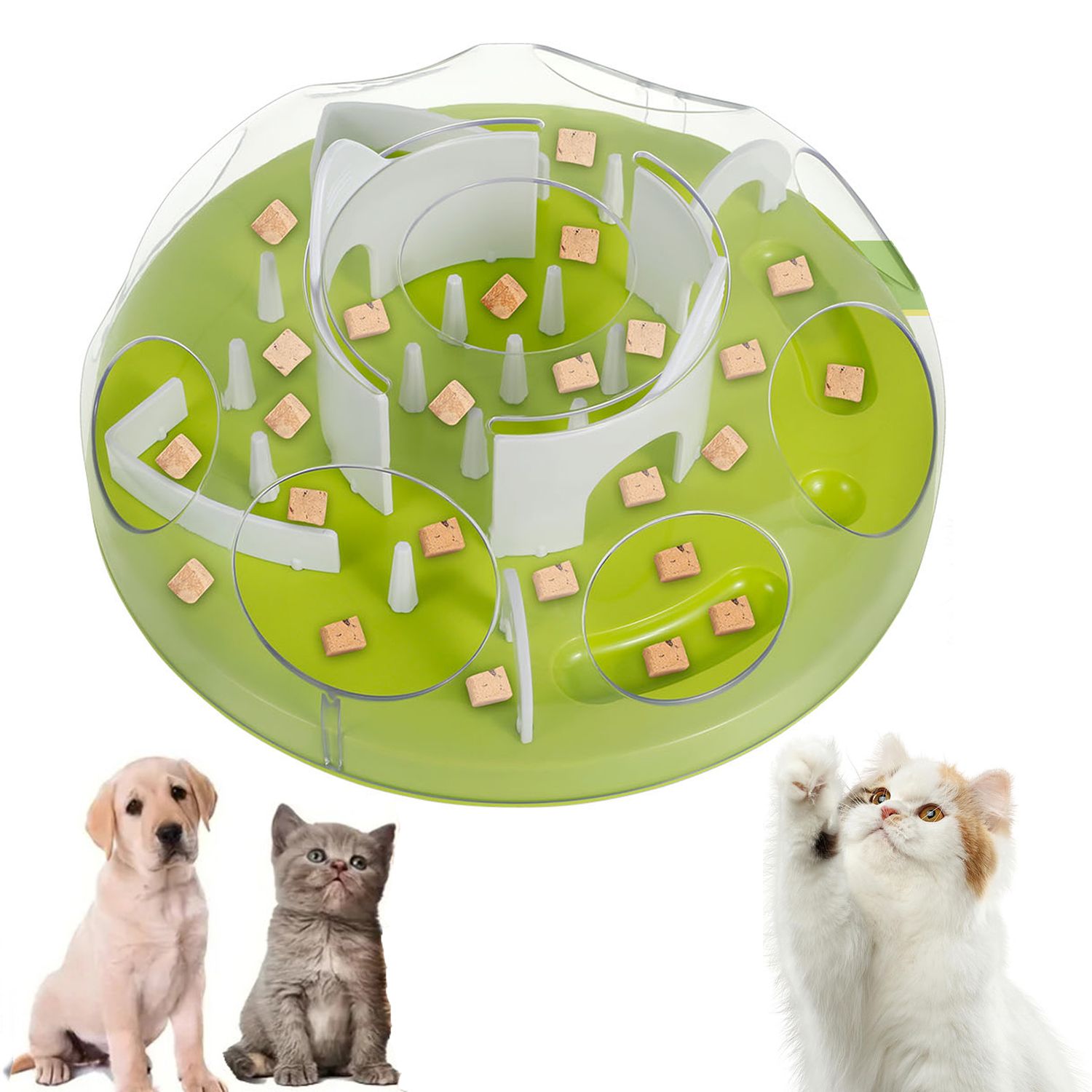 Labyrinth Pet Slow Food Bowl Cat Feeder Helping Digestion Increasing Fun Interactive Anti-choking Cat Dog Slow Food Bowl
