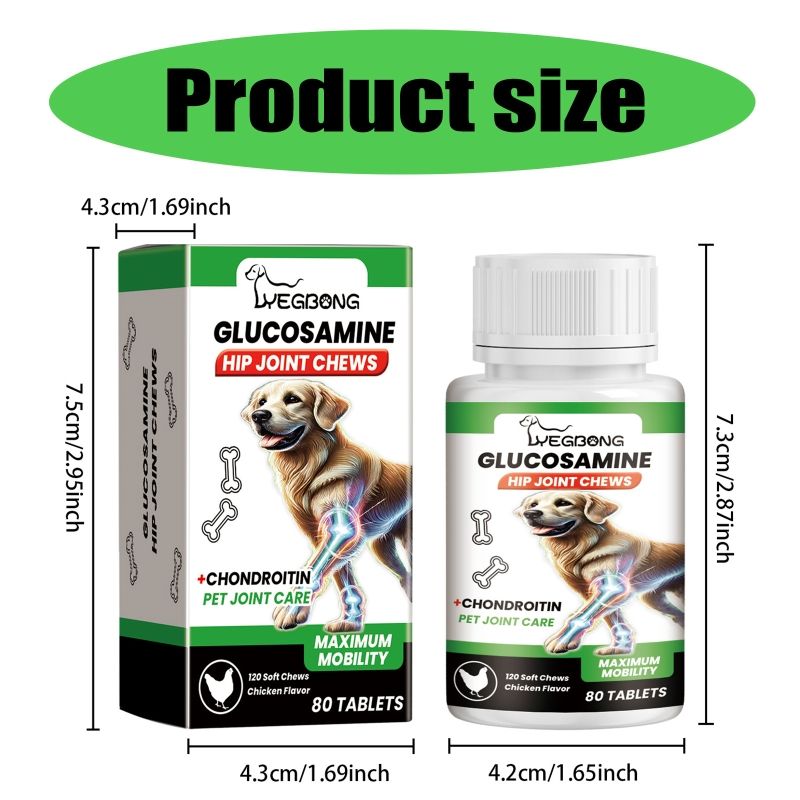 Advanced Joint Nutrition Supplements for Dog 80 Tablets Ease Arthriti Symptoms Dropshipping