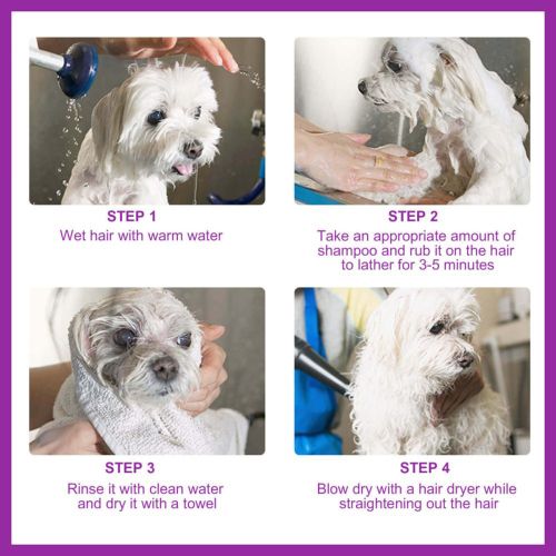 Yegbong Pet Shampoo  Pet Bath Relieves Skin Itchy  Hair Smooth Non-Knotting Shampoo