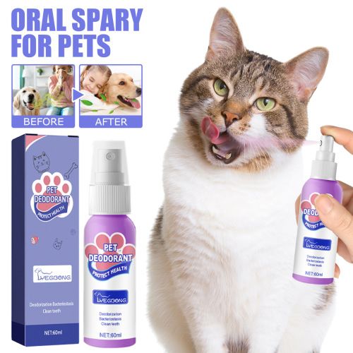 Yegbong Oral Spary For Pets  Pet Mouth Cleaner Cat Deodorizer Breath Fresher Spray