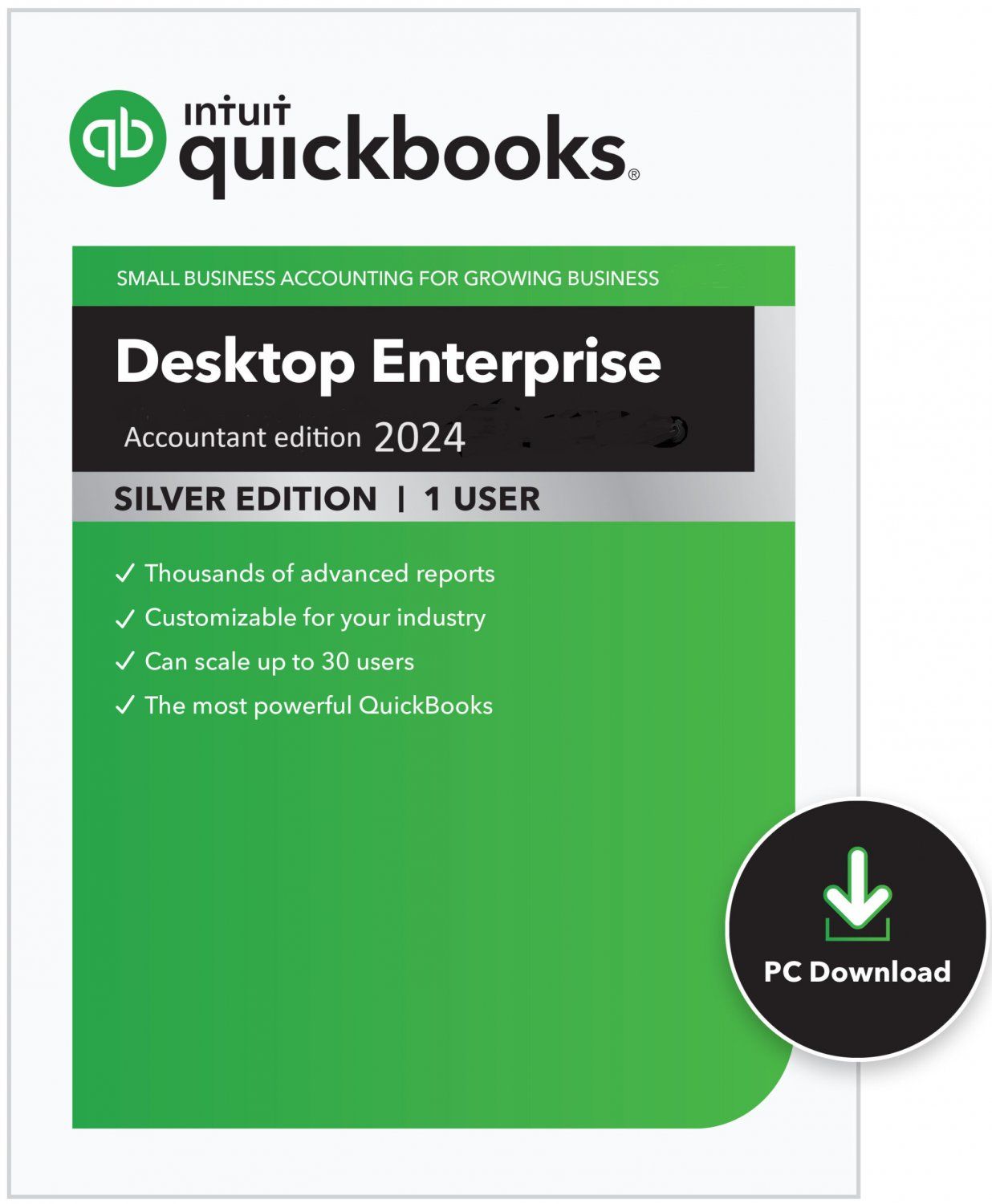 QuickBooks Desktop Enterprise 2024 | 3 User | US Version | Lifetime Activation