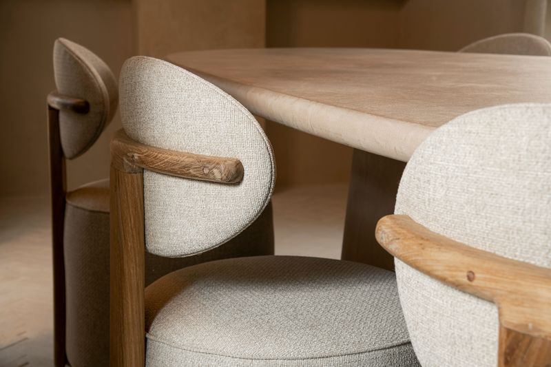Microskin dining table round edge