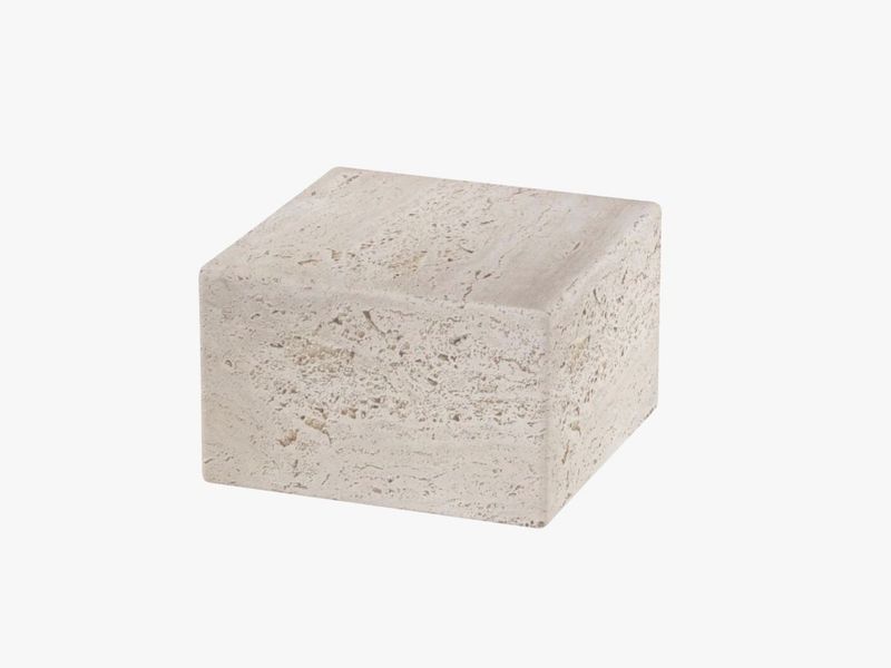 Travertin coffee table square