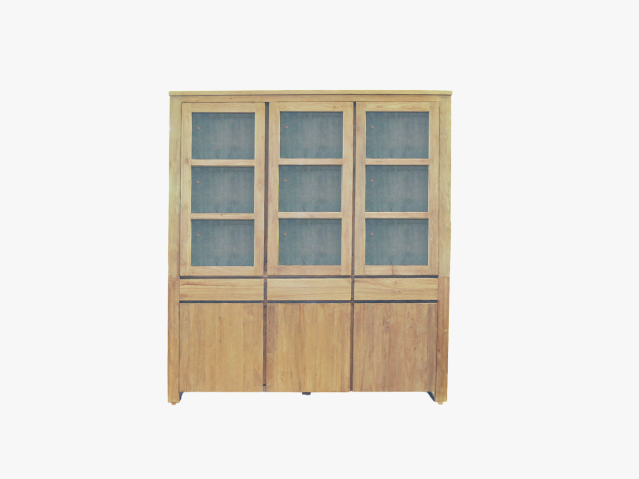 Rustic cabinet 3 drawers 6 swing doors