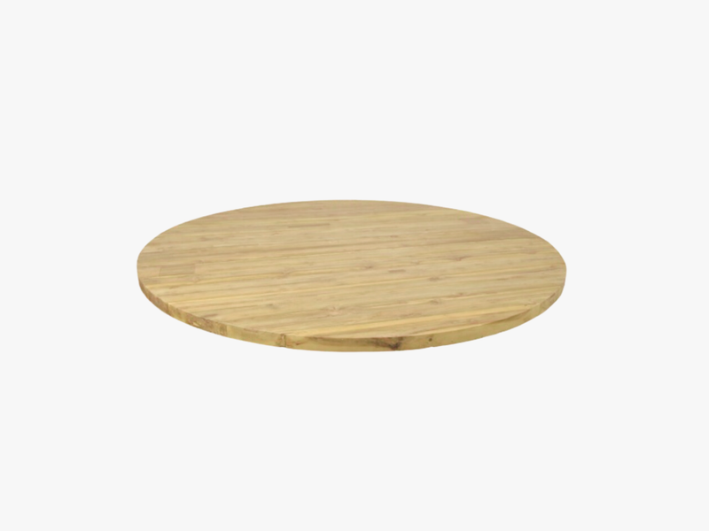 Tafelblad rustic teak rond