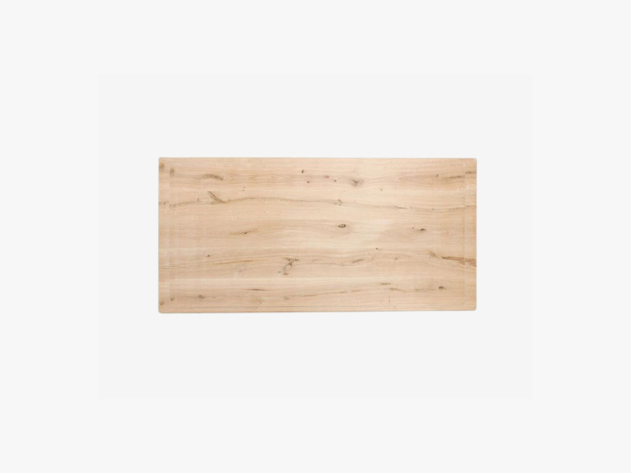 Oak trunk table top 4 cm rectangular