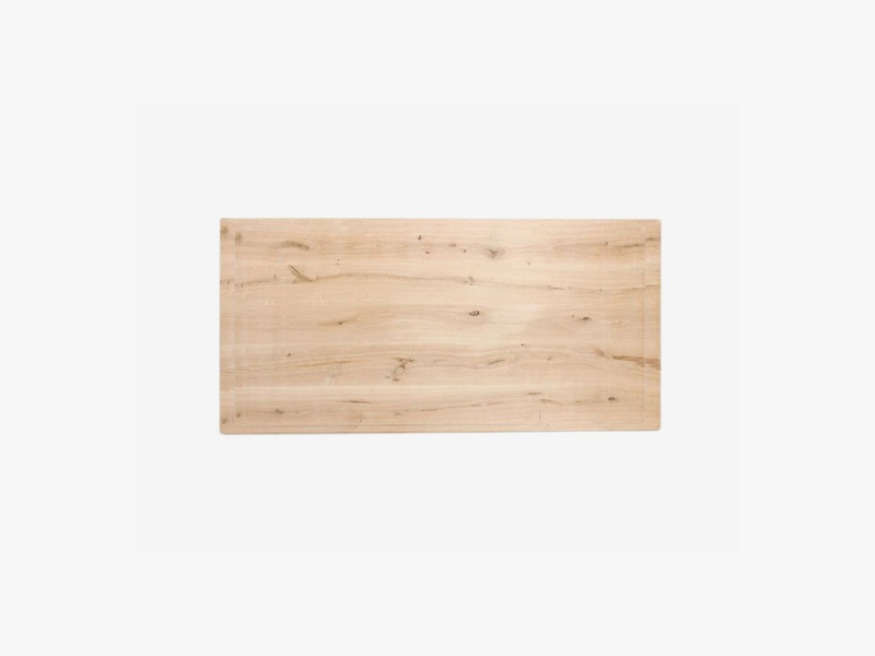 Oak trunk table top 4 cm rectangular