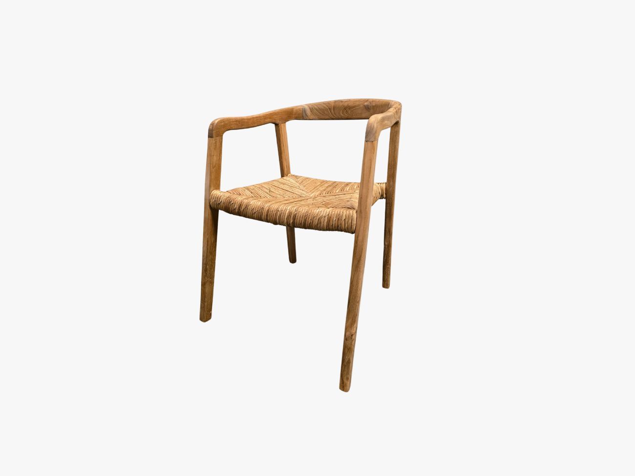 Hendy chair wood + banana leafs