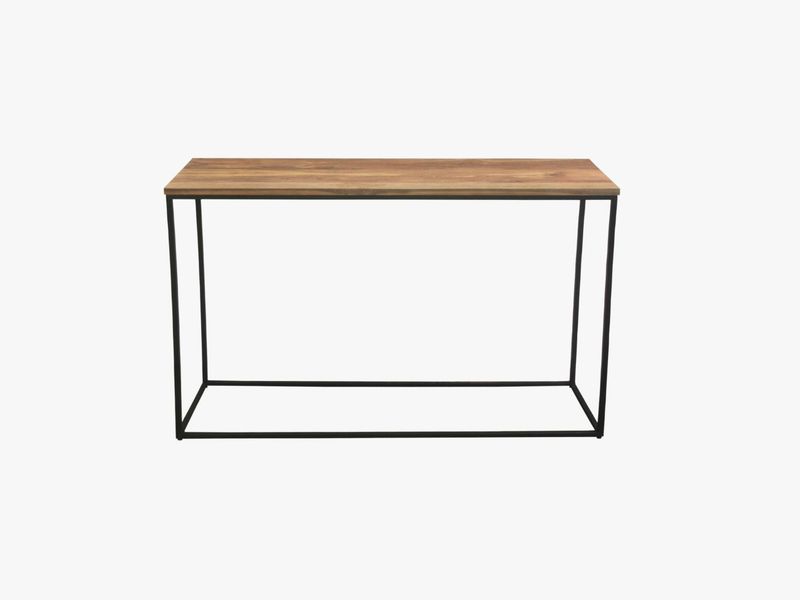 Rustic slim side table  top 2 cm