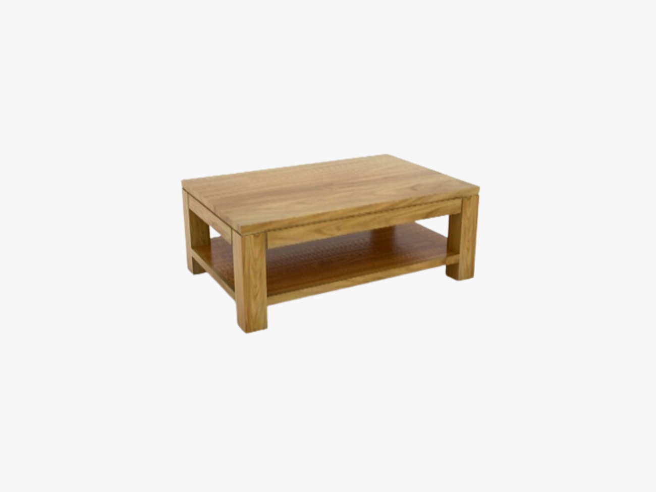 Natural cubico coffee table double top - 3 cm