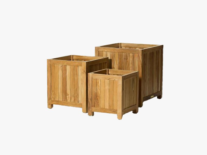 bloembak teak square