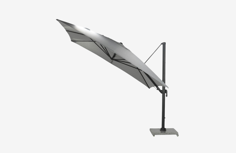 Umbrella honolulu 350cm light grey