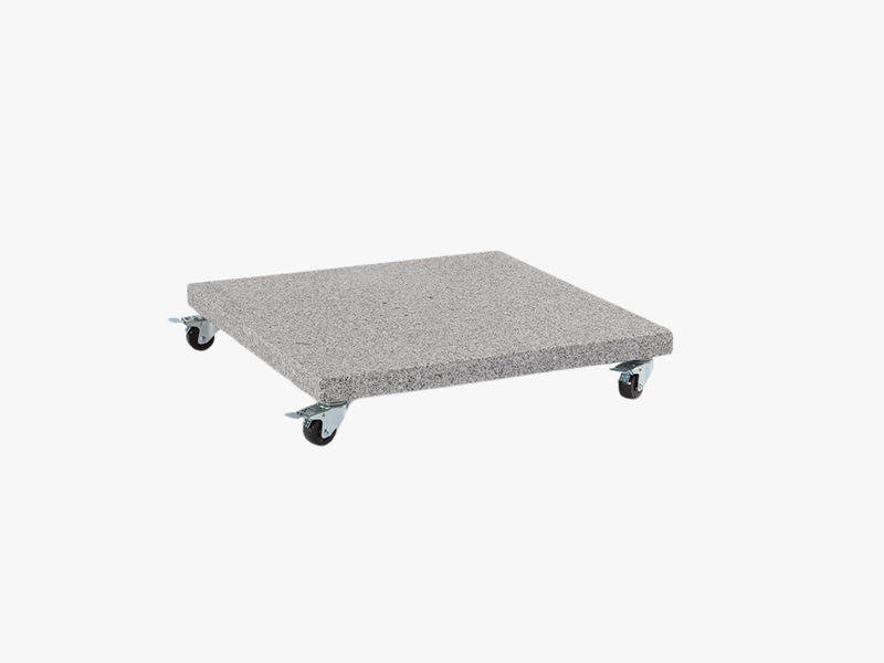Umbrella base granite with wheels flamed (2colors)