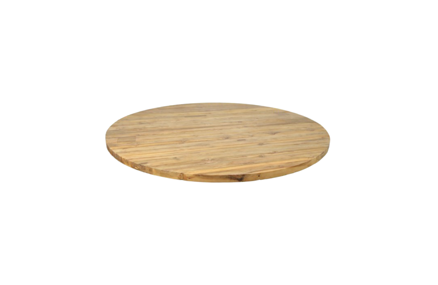 Tafelblad rustic teak rond