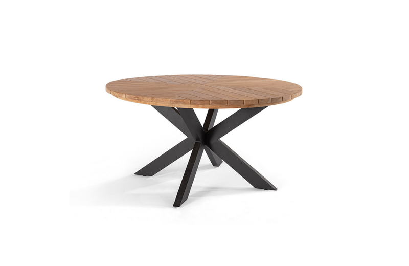 Ronde tuintafel met matrix onderstel