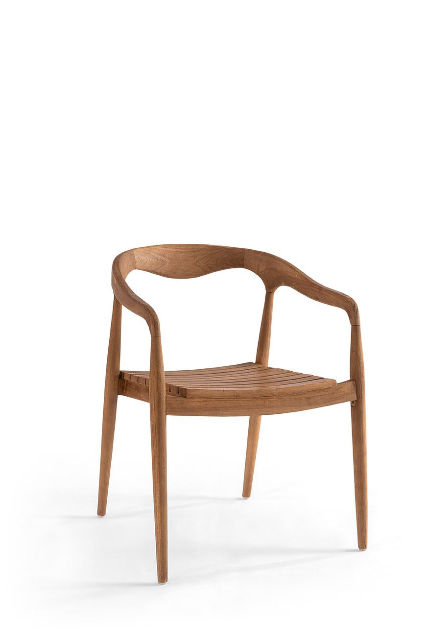 Wishbone teak stoel