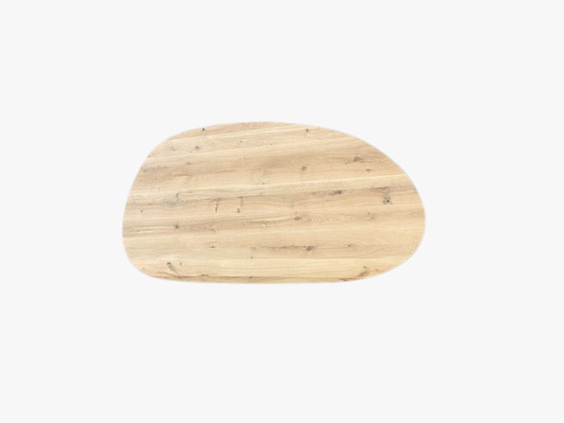 Oak table top 4 cm pebble 280 x 135 cm