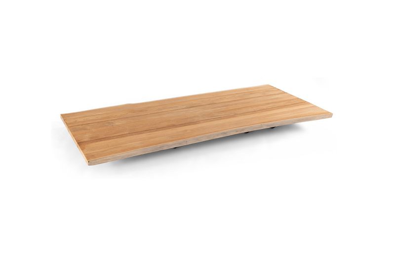 Tafelblad teak trunk edge (dikte 5cm)