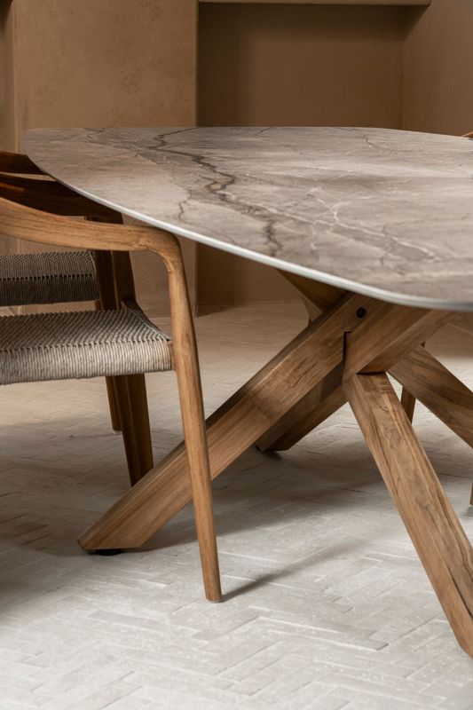 Matrix leg teak + frame