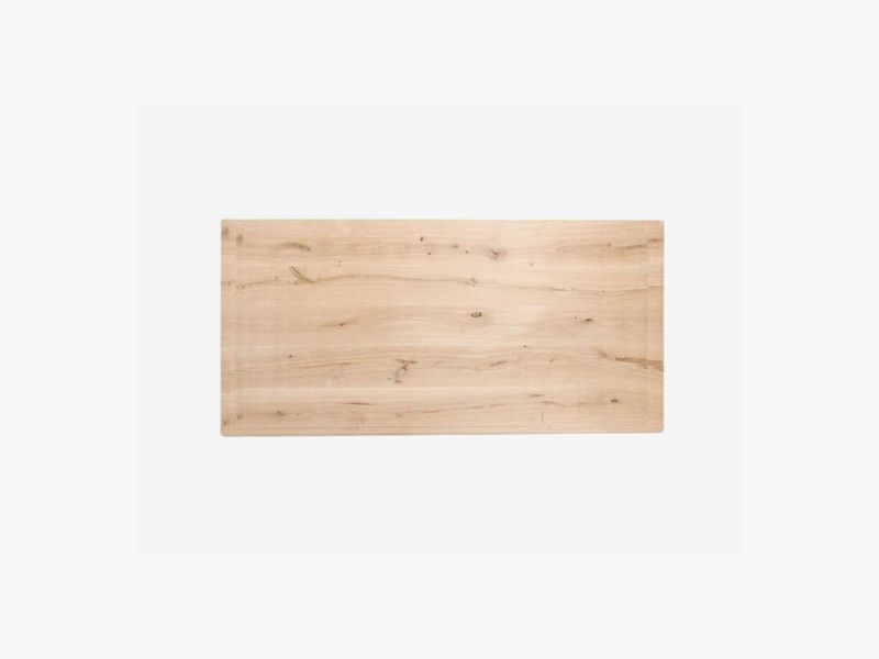 Oak trunk table top 4 cm rectangular