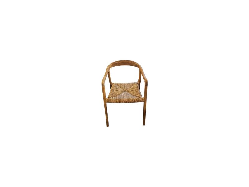 Hendy chair wood + banana leafs