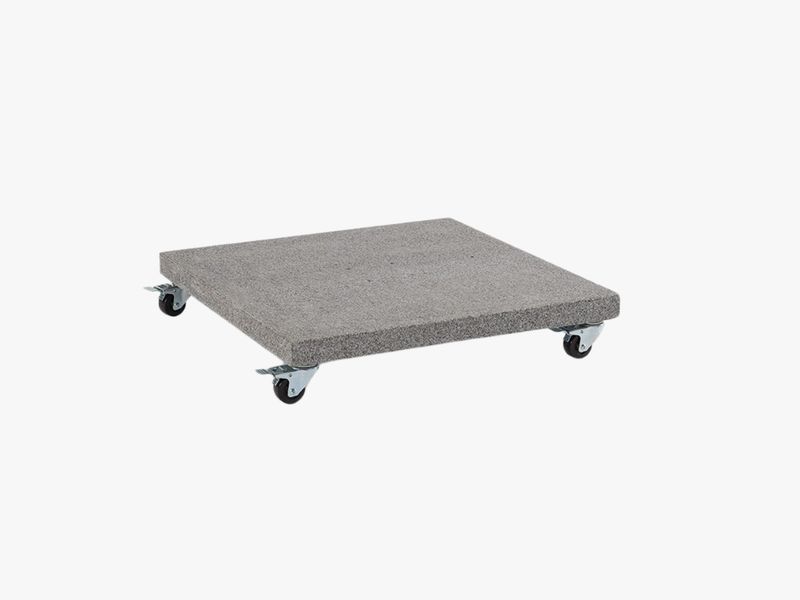 Umbrella base granite with wheels flamed (2colors)