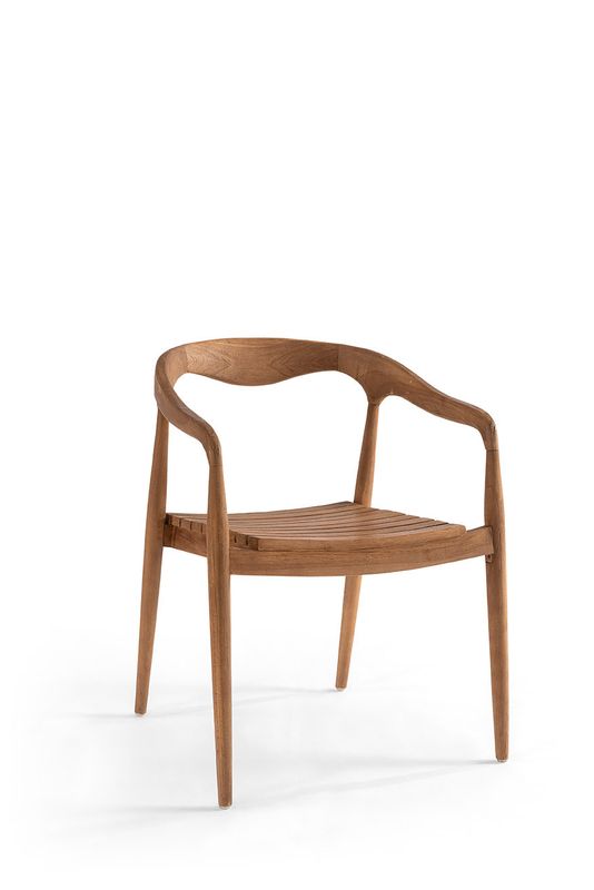 Wishbone teak stoel