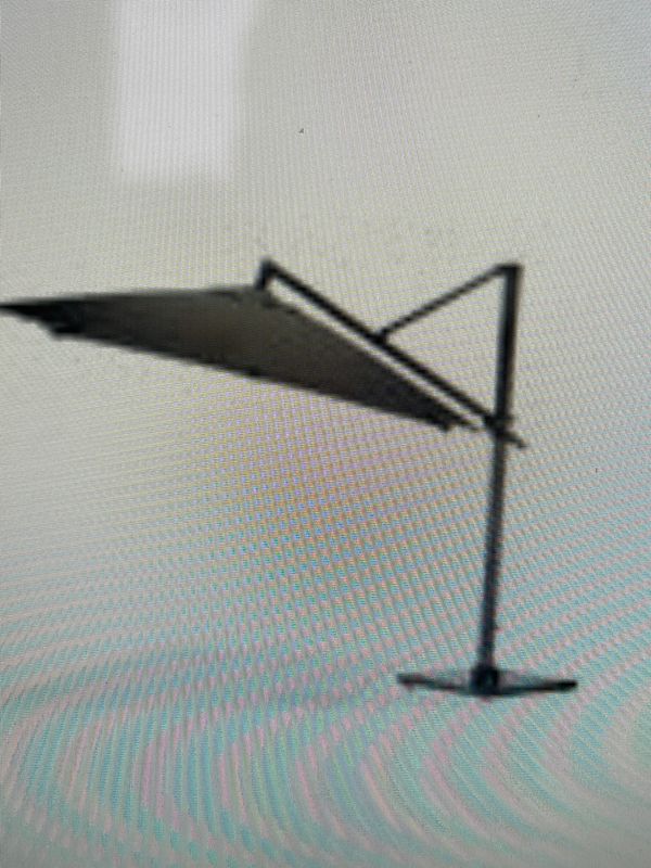 Umbrella  taupe / aluminium woodlook pole