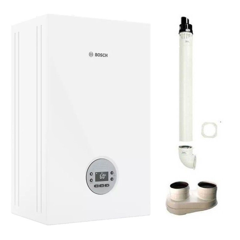Caldaia Bosch A Condensazione Modello Condens 1200 W Gc1200W 24 Kw Completa Di Kit Scarico Fumi Cod 7716704745 Classe A