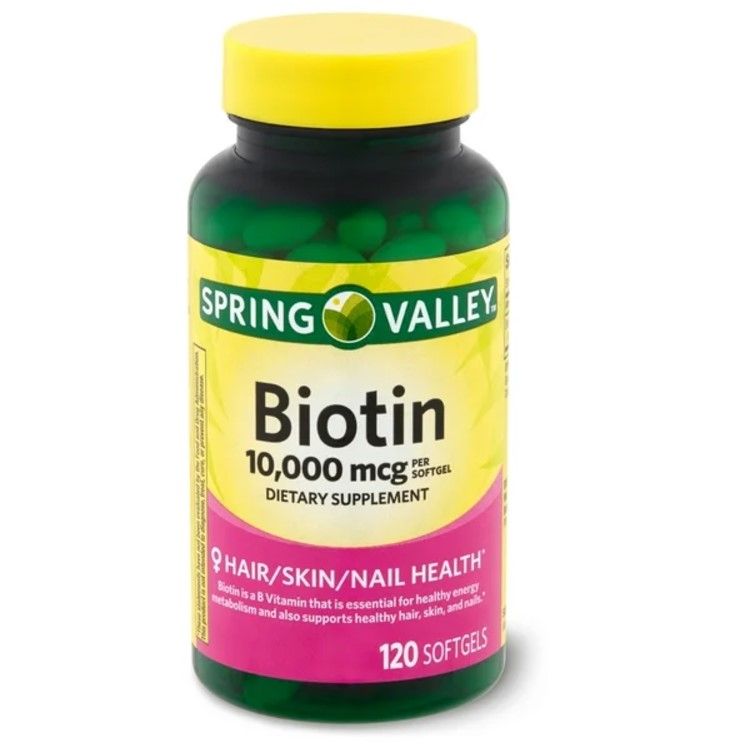 Spring Valley Biotina 10.000 mcg Capsula Blanda x 120