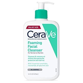 Gel Limpiador Espumoso CeraVe para piel normal a grasa