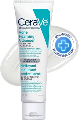 Cerave Limpiador Piel Acné Peroxido De Benzoilo Tratamiento 4%
