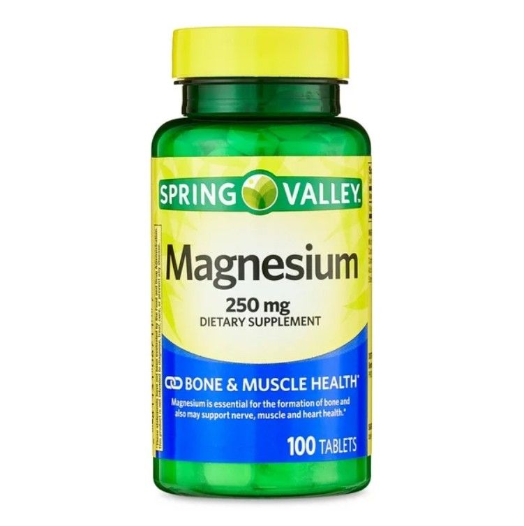 ​Spring Valle Magnesio 250 mg 100 Tabletas