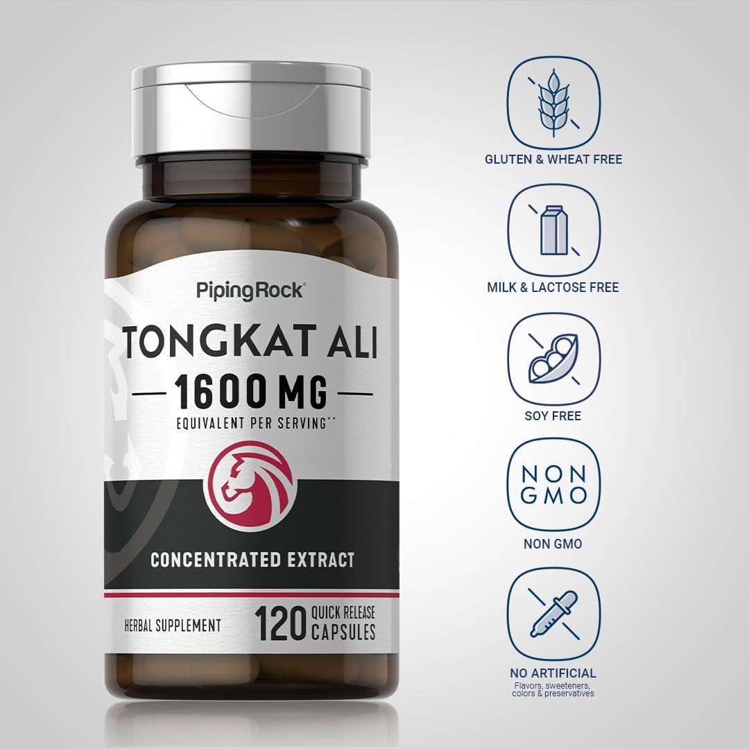 Tongkat Ali Long Jack, 1600 mg, 120 capsulas
