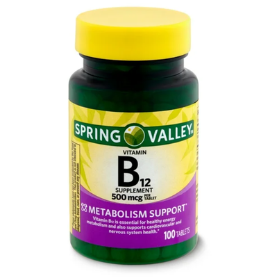 Spring Valley Vitamina B12 100 Tabletas