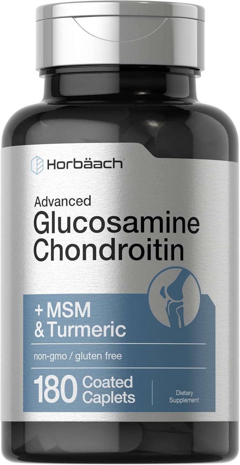 Glucosamina y Condroitina + MSM &amp; Cúrcuma Horbäach