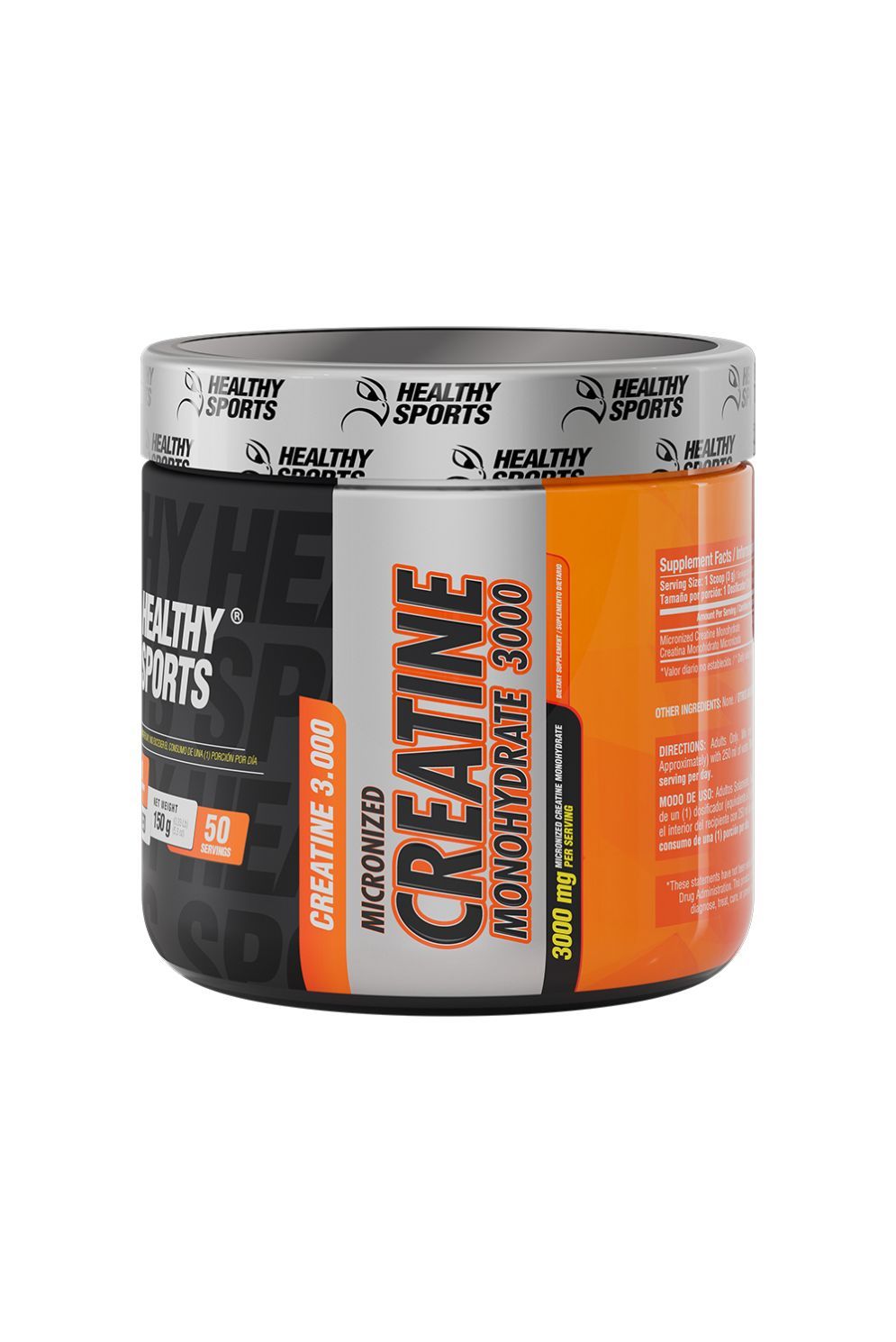 Creatina Monohidratada 3000 mg Healthy Sports