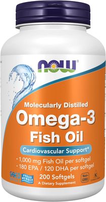 ​Omega-3 Aceite De Pescado Now 200 Cápsulas Blandas