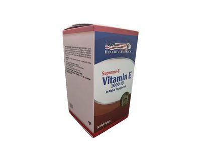 ​Vitamina E 1000 IU Healthy America 50 Cápsulas