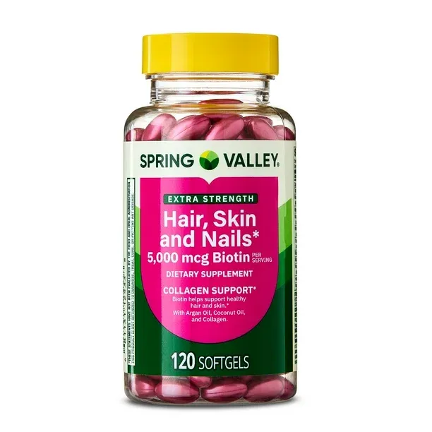 Spring Valley Extra Strength Hair, Skin &amp; Nails Softgels