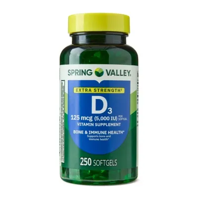 Spring Valley  Vitamina D3 5000 UI 250 Capsulas