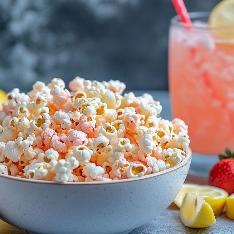 Strawberry Lemonade Popcorn Recipe | Digital Download