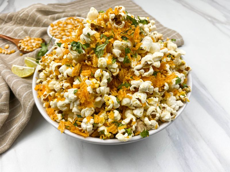 Taco Night Popcorn Recipe Card